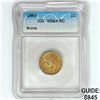 Image 1 : 1864 Indian Head Cent ICG MS64 RD Bronze