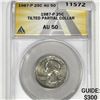 1987-P Washington Silver Quarter ANACS AU50 Partial Collar