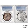 [2] 1884-O&1887 Morgan Silver Dollar PCGS MS63