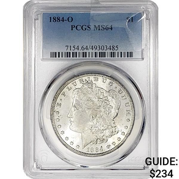 1884-O Morgan Silver Dollar PCGS MS64