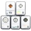 Image 2 : 1950 [5] US Coinage Set PGA/NGC PF64-67 RED
