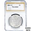 Image 1 : 1883-CC Morgan Silver Dollar PGA MS64