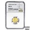 Image 1 : 1998 $5 1/10oz. American Gold Eagle NGC MS70