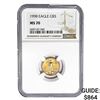 Image 1 : 1998 $5 1/10oz. American Gold Eagle NGC MS70