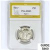 Image 1 : 1917 Standing Liberty Quarter PGA MS63 Type 2