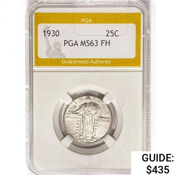 1930 Standing Liberty Quarter PGA MS63 FH