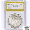 1891-O Morgan Silver Dollar PGA AU58