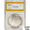 Image 1 : 1880-O Morgan Silver Dollar PGA MS60