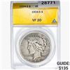 1934-S Silver Peace Dollar ANACS VF20