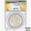 1921-D Morgan Silver Dollar ANACS MS63