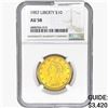 1907 $10 Gold Eagle NGC AU58