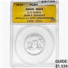 Image 1 : 2014 1/2oz. Platinum JFK Apollo 11 Medal ANACS MS69
