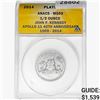 2014 1/2oz. Platinum JFK Apollo 11 Medal ANACS MS69