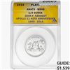 Image 1 : 2014 1/2oz. Platinum JFK Apollo 11 Medal ANACS MS69