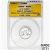 2014 1/4oz. Platinum JFK Apollo 11 Medal ANACS MS69