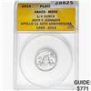 2014 1/4oz. Platinum JFK Apollo 11 Medal ANACS MS69