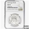 2019 1oz. Platinum $100 Eagle NGC MS70