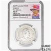 Image 1 : 2023P 1oz. Pt $100 Australia Kangaroo NGC MS70 FR
