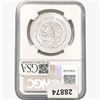 Image 2 : 1983Mo 1oz. Silver Mexicanos Onza NGC MS65