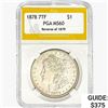 1878 7TF Morgan Silver Dollar PGA MS60 REV 79