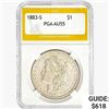 1883-S Morgan Silver Dollar PGA AU55