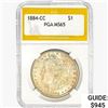 1884-CC Morgan Silver Dollar PGA MS65