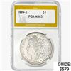 1889-S Morgan Silver Dollar PGA MS63