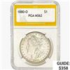 1880-O Morgan Silver Dollar PGA MS62
