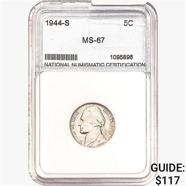 1944-S Jefferson Nickel NNC MS67