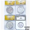 Image 1 : [4] 1904-1955 1 50C, 3 $1 PCI/ANACS MS