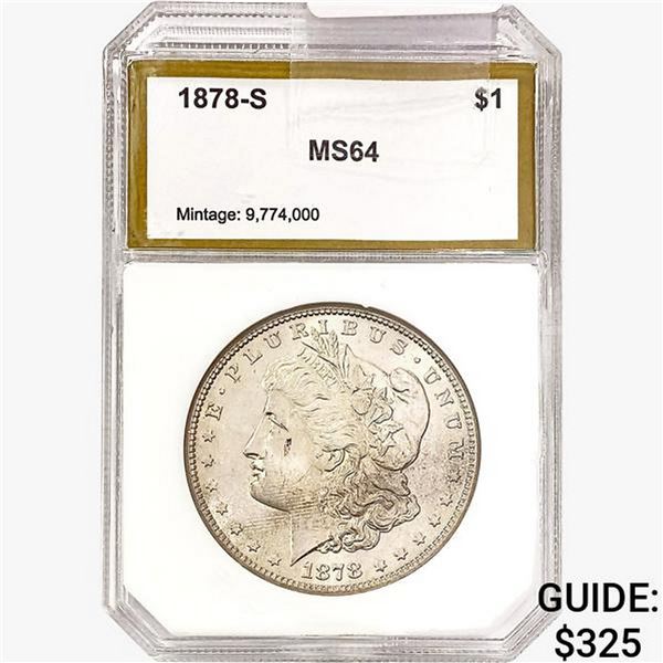 1878-S Morgan Silver Dollar PCI MS64