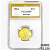 Image 1 : 1994 US 1/4oz. Gold $10 Eagle PGA MS69