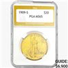 1909-S $20 Gold Double Eagle PGA MS65