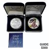 Image 1 : 2005&2009 [2] Silver Eagles, INCLD 1 - Colorized