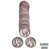 1940's-1950's Roosevelt & Mercury Dime Rolls [64 Coins]