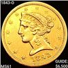 Image 1 : 1843-O $5 Gold Half Eagle UNCIRCULATED