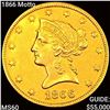 1866 Motto $10 Gold Eagle UNCIRCULATED