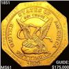 1851 $50 California Gold Assay UNCIRCULATED