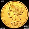 Image 1 : 1853 $5 Gold Half Eagle UNCIRCULATED