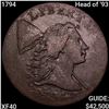 1794 Head of '93 Liberty Cap Large Cent NEARLY UNCIRCULATED