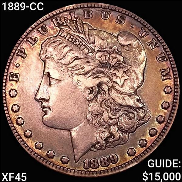 1889-CC Morgan Silver Dollar NEARLY UNCIRCULATED