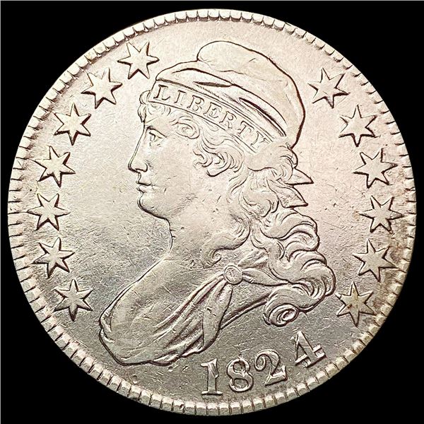 1824 Capped Bust Half Dollar CLOSELY UNCIRCULATED