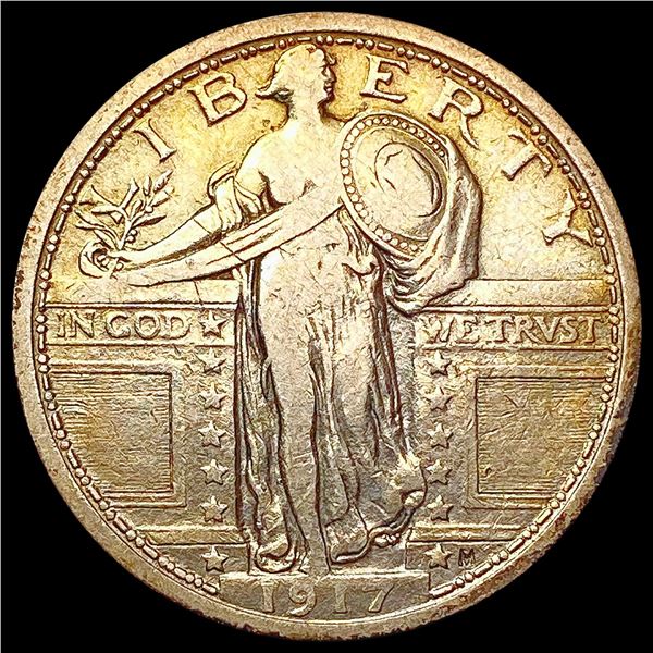 1917 Ty 1 Standing Liberty Quarter NEARLY UNCIRCULATED