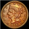 1853 Braided Hair Half Cent CLOSELY UNCIRCULATED