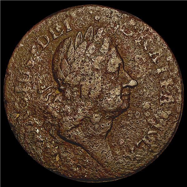 1722 Utile Dulci 1P Rosa Americana NICELY CIRCULATED