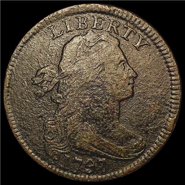 1797 Rev of '97 Stems Draped Bust Cent CLOSELY UNCIRCULATED
