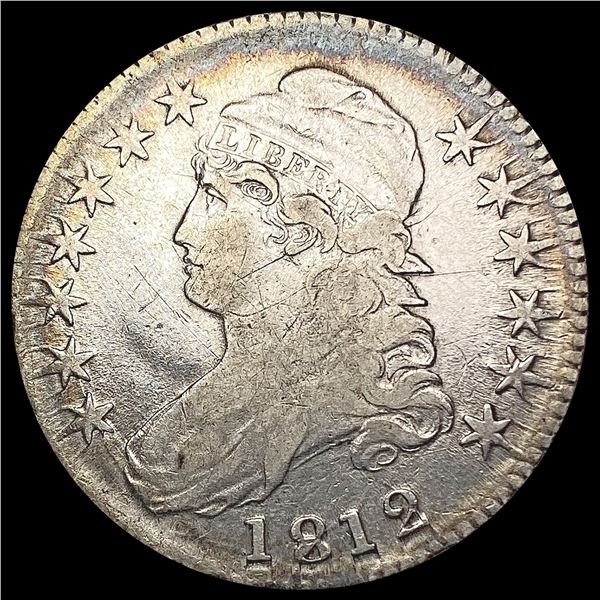 1812 Capped Bust Half Dollar LIGHTLY CIRCULATED