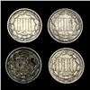 Image 2 : (4) Three Cent Nickels LIGHTLY CIRCULATED