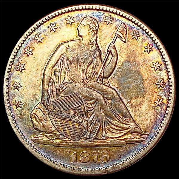 1876-CC Seated Liberty Half Dollar CHOICE AU