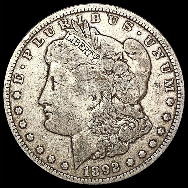 1892-CC Morgan Silver Dollar LIGHTLY CIRCULATED